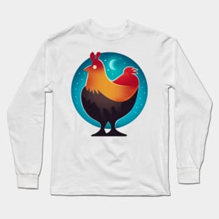 Chicken moonlight Long Sleeve T-Shirt